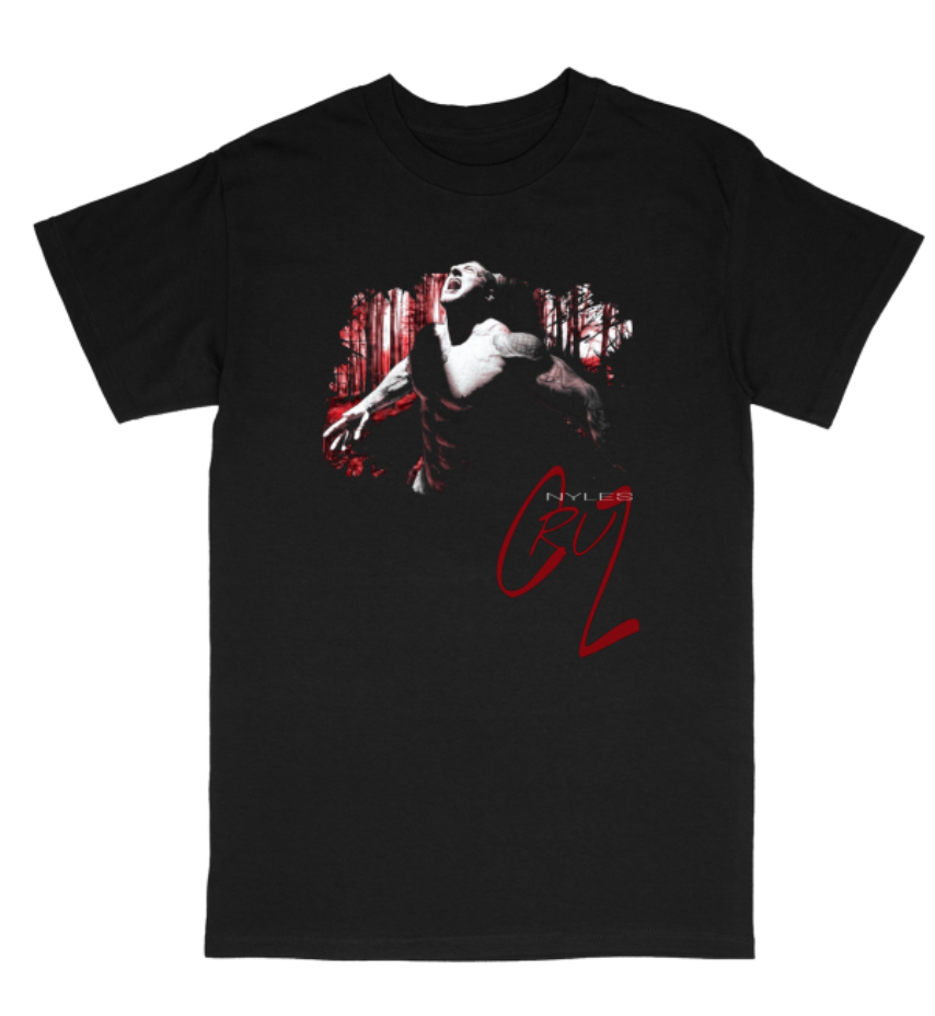 Black Nyles Cruz graphic T-shirt